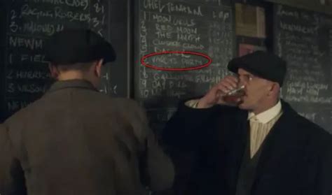 Illegal bookies and the Peaky Blinders .